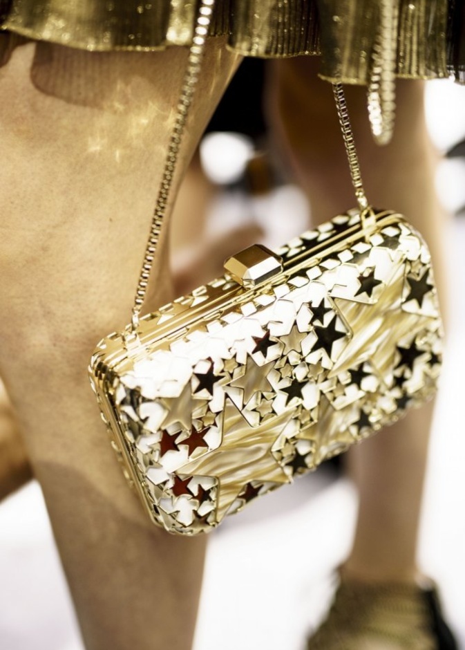 شنط ذهبية كلتش من ايلي صعب Elie Saab