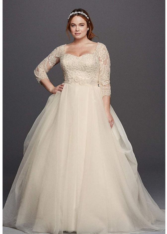 فستان زفاف للجسم الكيرفي والممتلئ