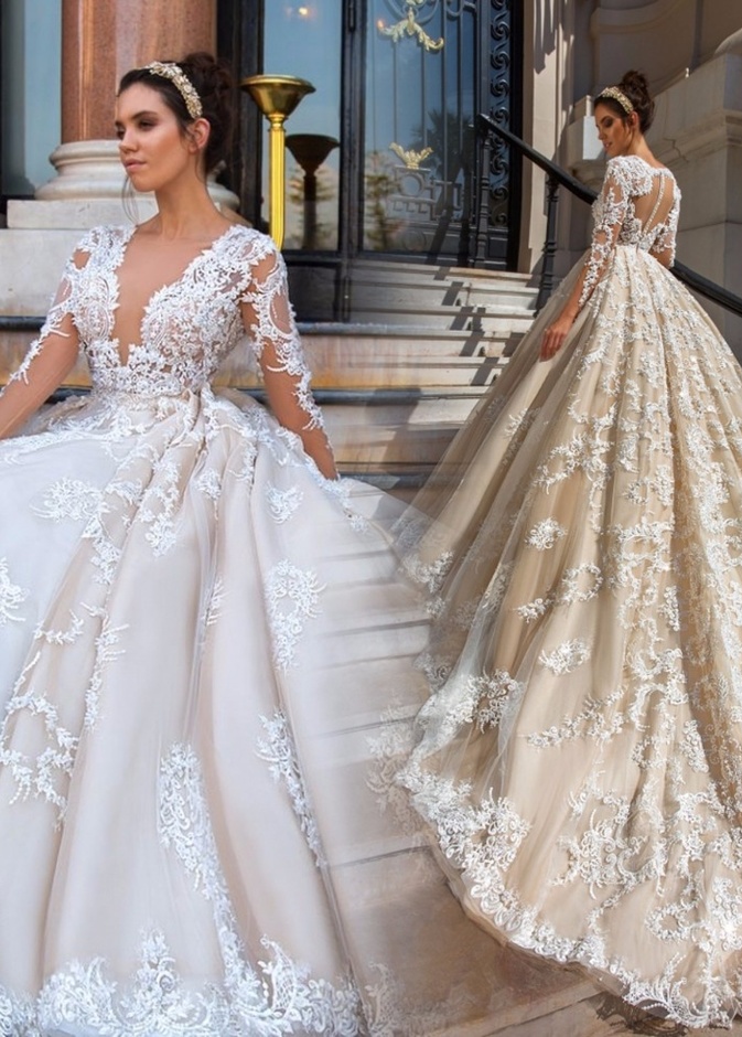 فستان زفاف من الدانتيل المميز
