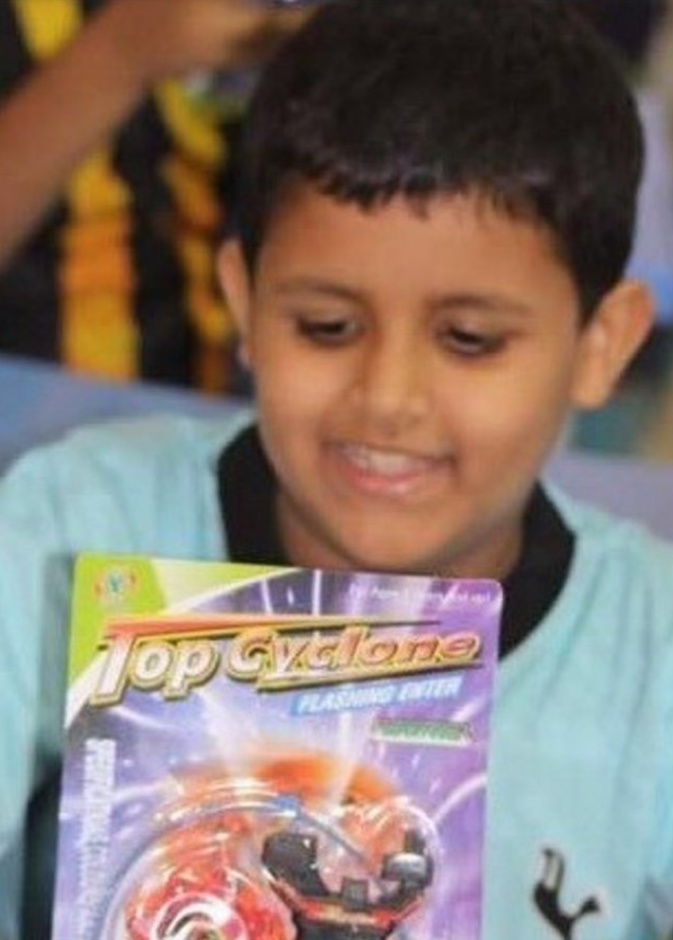 الطالب سعيد الغامدي مع معلمه عبدالله القرني