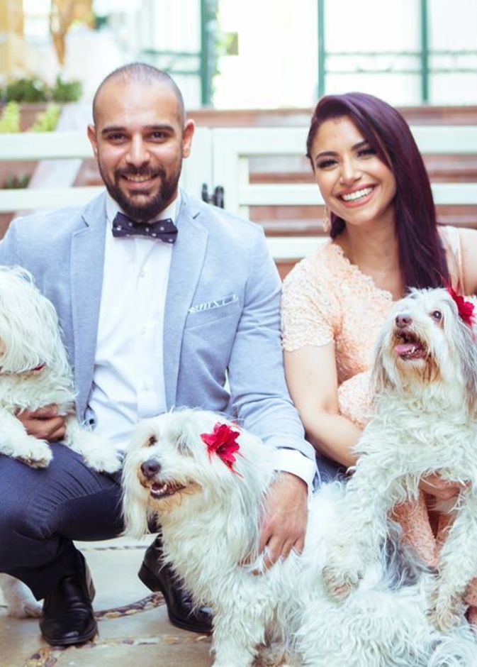 نسمة محجوب خلال حفل خطوبتها