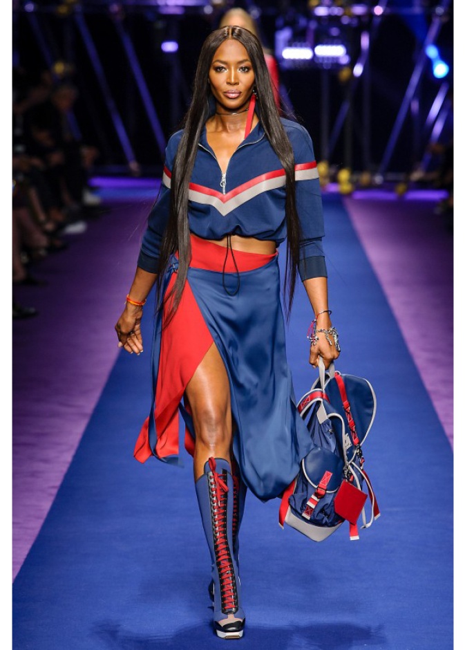 تنانير الشق الأمامي الطويلة مع الحزام العريض من بالمان ‏Balmain