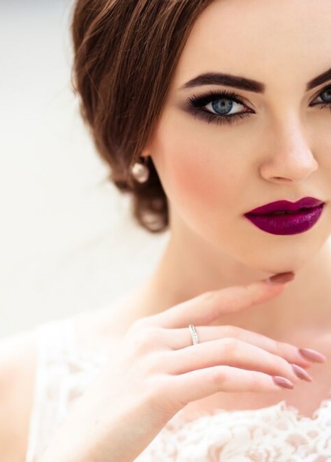 اظافر عروس دائرية وناعمة