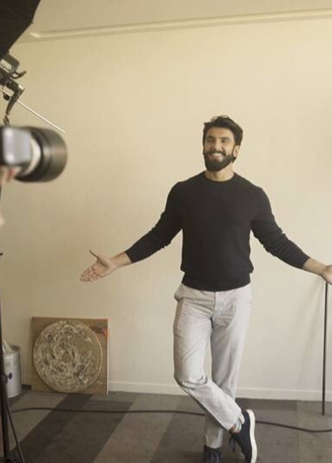 هدية عيد ميلاد رانفير سينغ تمثال شمعي في باريس