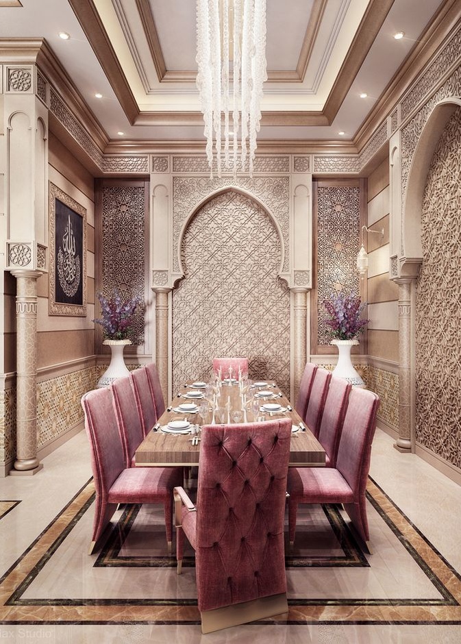 ديكور غرفة النوم بأناقة الأسلوب الشرقي و فخامة التفاصيل