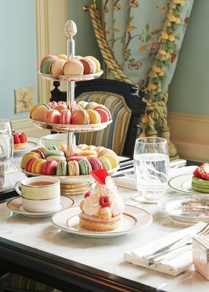 التحلية في مقهى Laduree