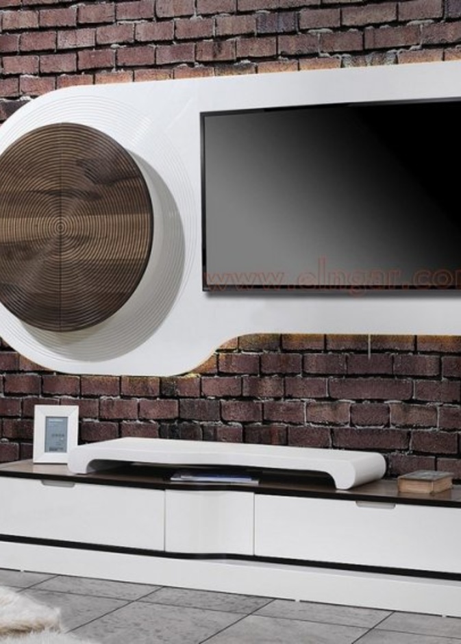 مكتبات تلفزيون لمنزل مودرن بتصميم عملي ومثالي