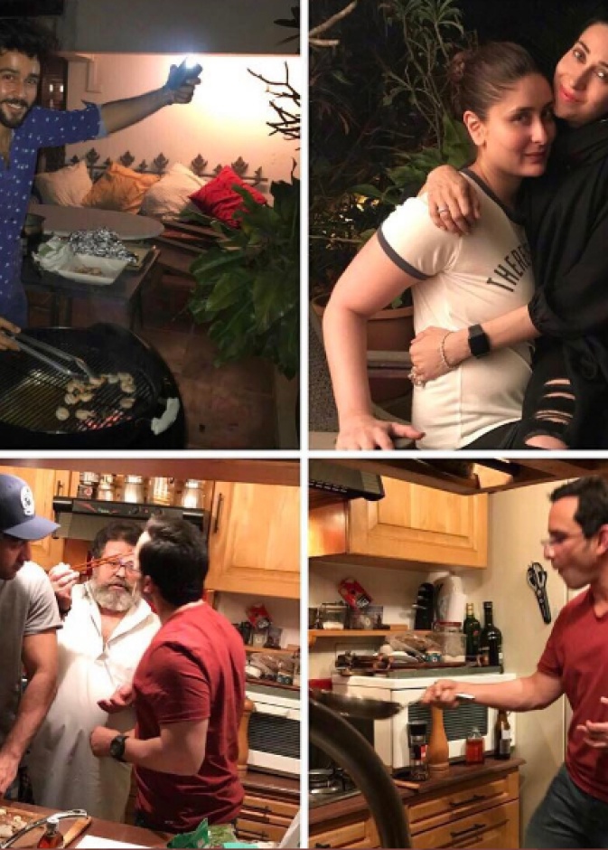 رانبير كابور و سيف علي خان توليا مهام الطهي