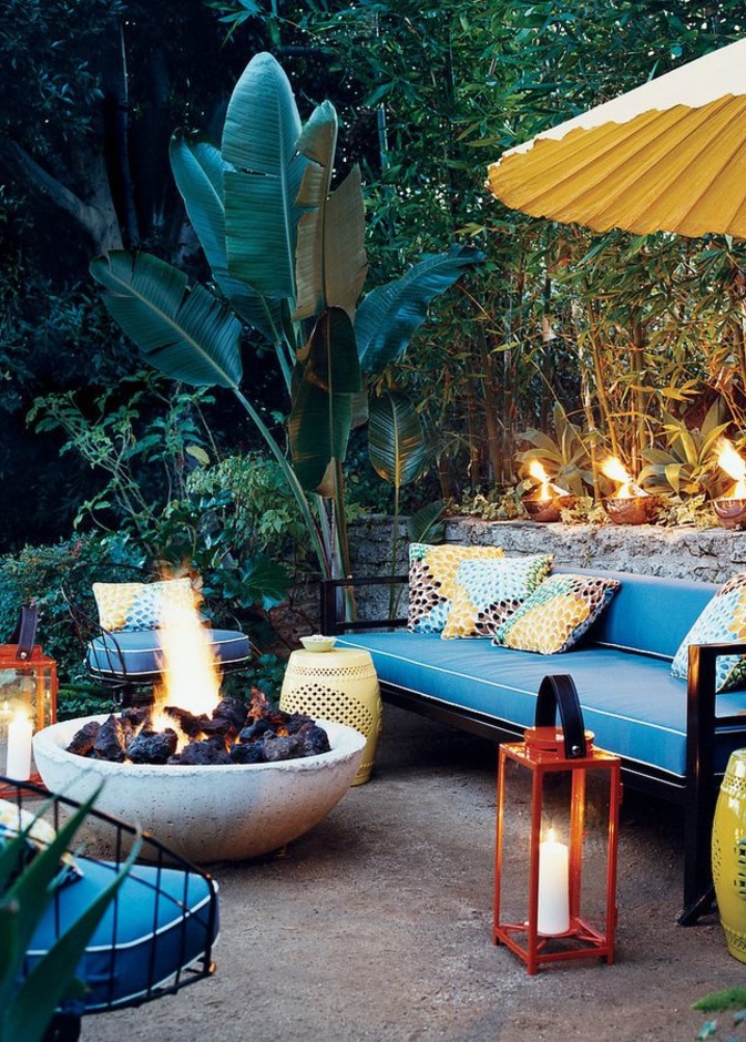 فوانيس للإضاءة كديكور حدائق منزلية مميزة.