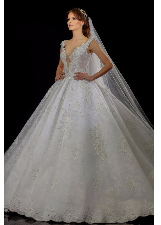 من مجموعة ابولو فاشن فستان بالتنورة المنفوشة