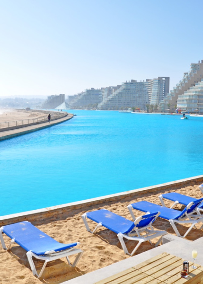 مسبح الشرفة في فندق انتركنتينتال دبي فيستيفال سيتي - اطلالة بانورانية على خور دبي