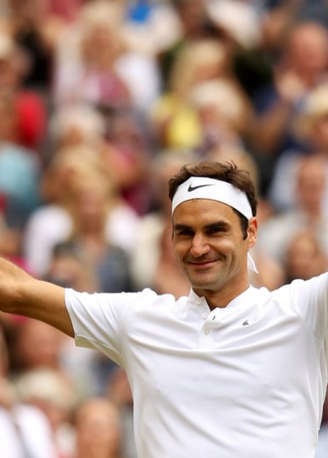 واصل النجم السويسري روجر فيدرر طريقه نحو اللقب الثامن في ويمبلدون