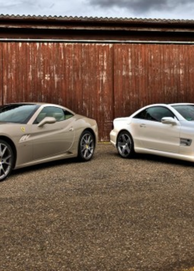 أغلى حادث بين فيراري و مرسيدس