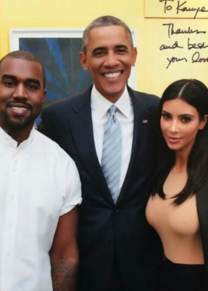 دعم كيم وكاني لاوباما