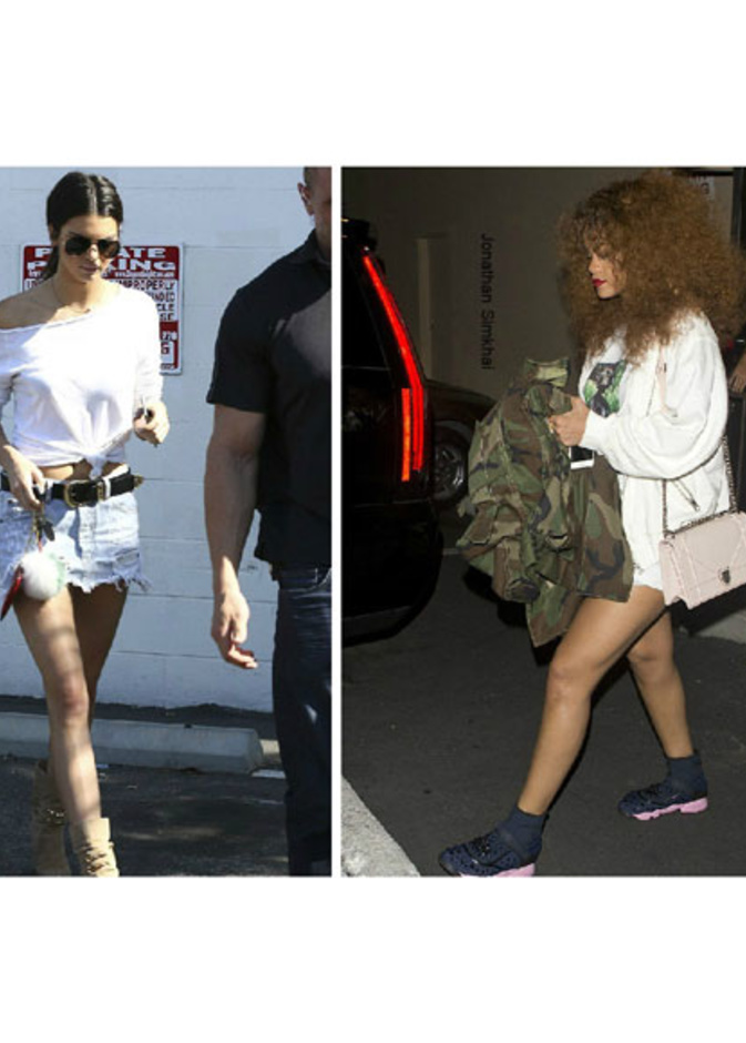 Rita Ora wearing Fausto Puglisi shoes