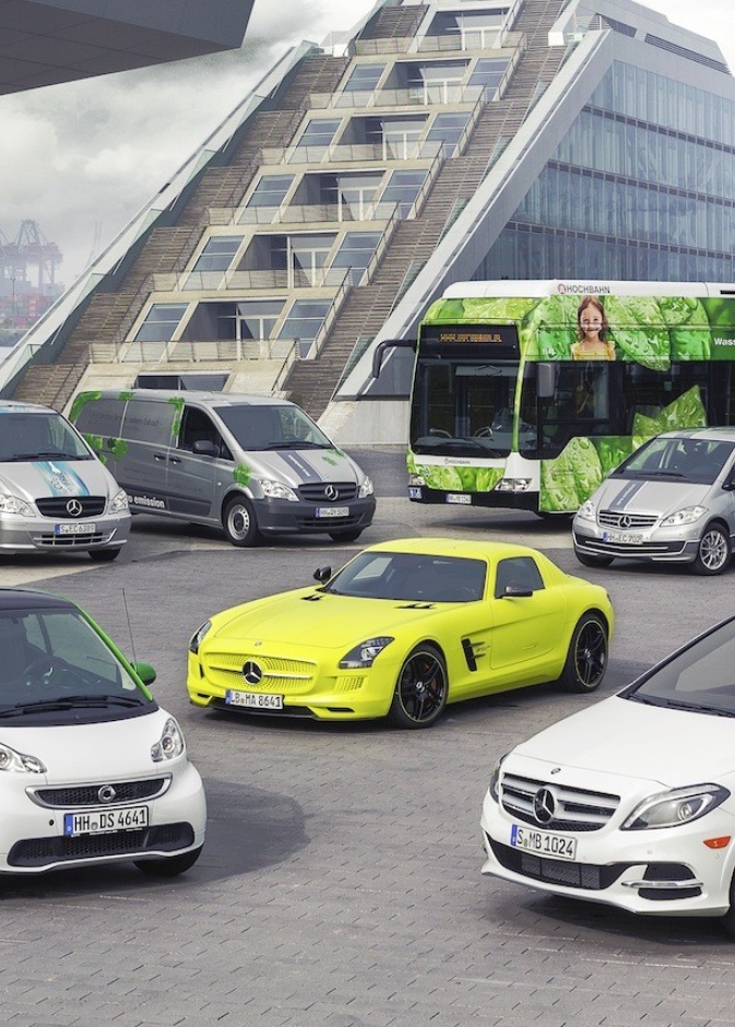 اسطول جديد من سيارات مرسيدس الكهربائية