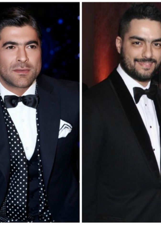 اطلالة رسمية بالتوكسيدو السوداء لكل من وائل كفوري و حسن الشافعي