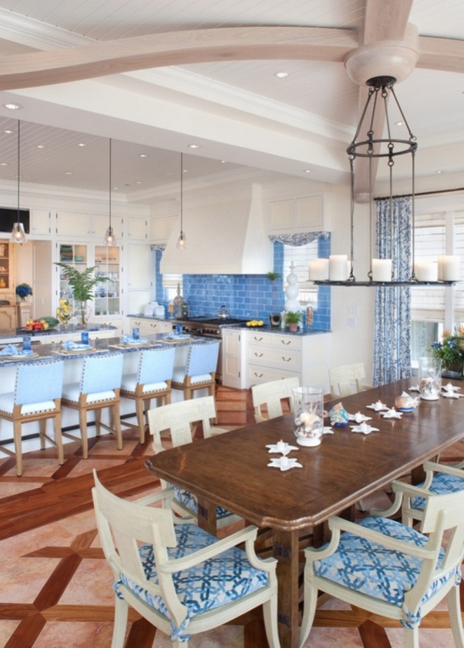  الأزرق في المطابخ .. هدوء أنيق