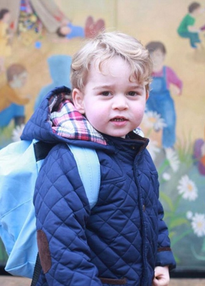 الأمير جورج يدخل نفس مدرسة والده وعمه