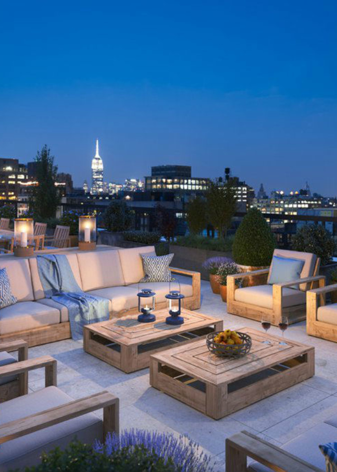 البنت هاوس او شرفة السطح الكبيرة تعد استراحة مثالية للبيت الحديث