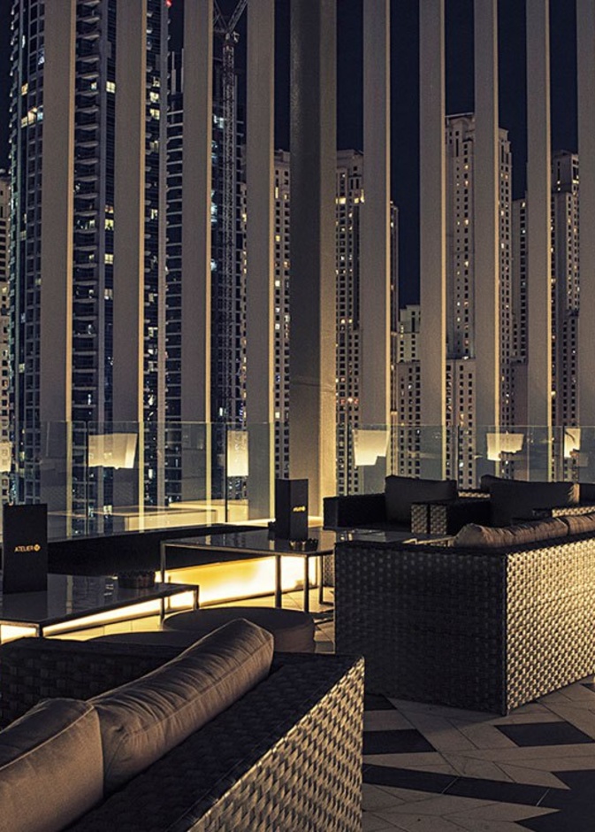 التراس في مطعم Atelier M