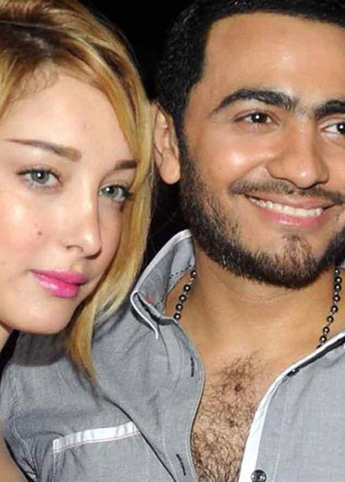 من اجواء ميلاد تاليا ابنة تامر وبسمة