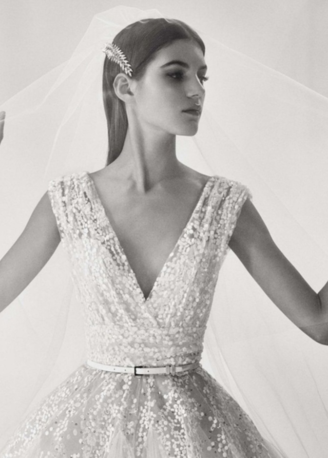Temperley London طرحة طويلة من