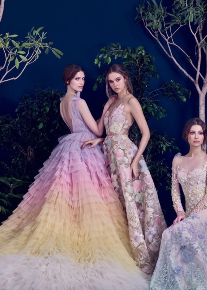 فستان مرهف للخطوبة من مجموعة حمدة الفهيم