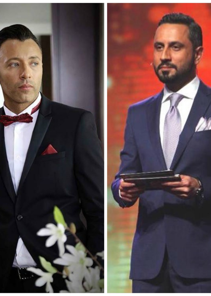 عمرو يوسف ببدلة التوكسيدو على البساط الأحمر