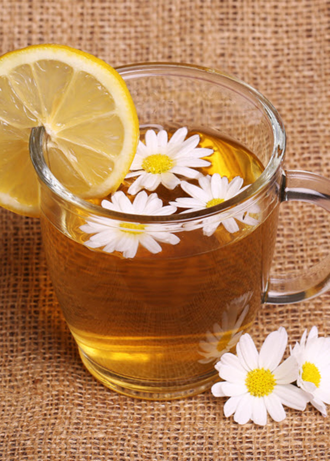 الليمون مع زهر البابونج