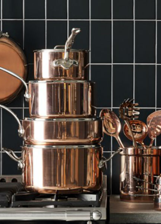 اناقة و عملية للاواني و الاجهزة المطلية بالنحاس 