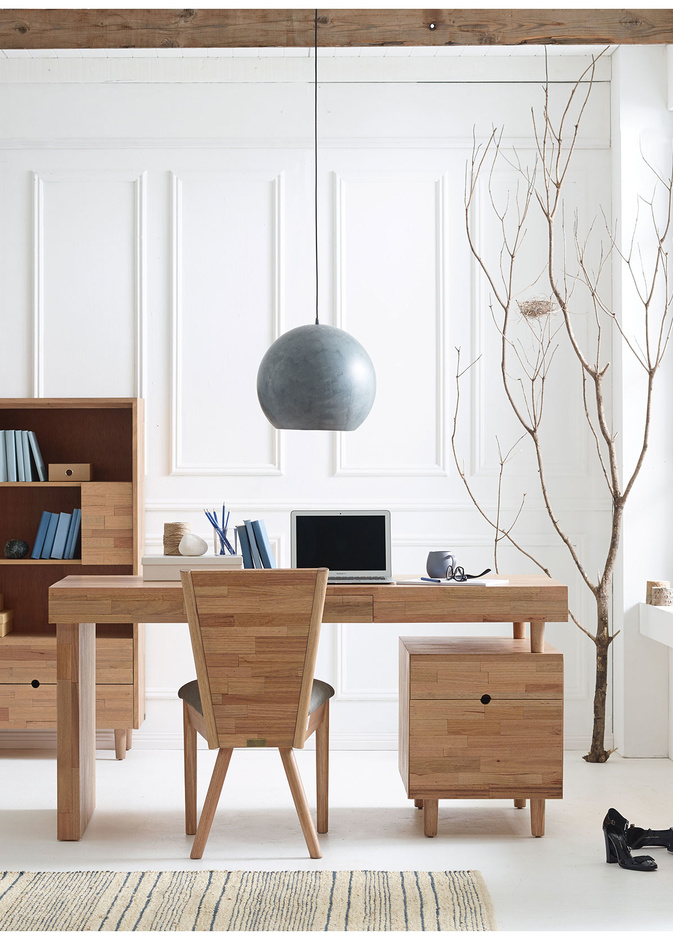 تصميم رائع من الخشب لأثاث غرفة المكتب 