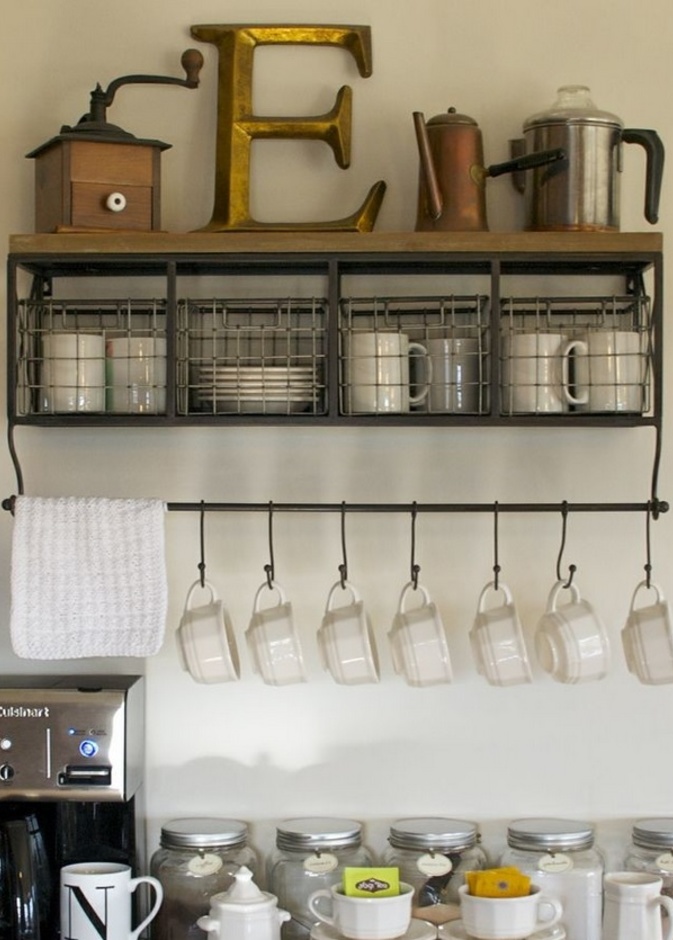 تصميم ظريف لركن القهوة المنزلي