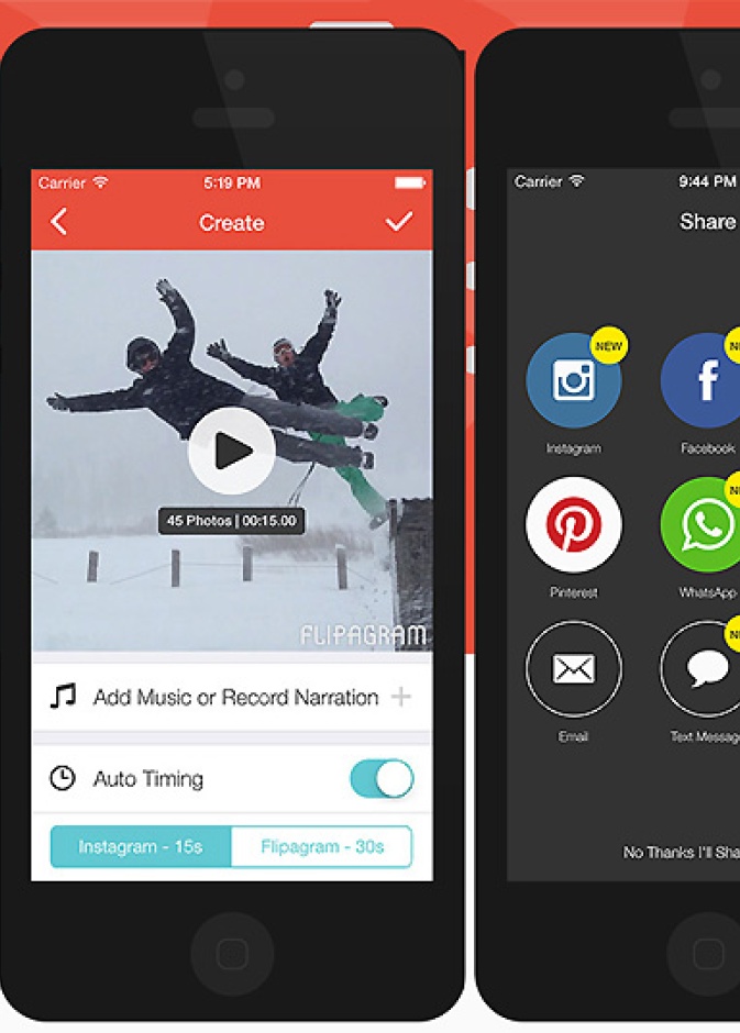 تطبيق "flipagram"... تركيب صور الألبوم وتحويلها لفيديو!
