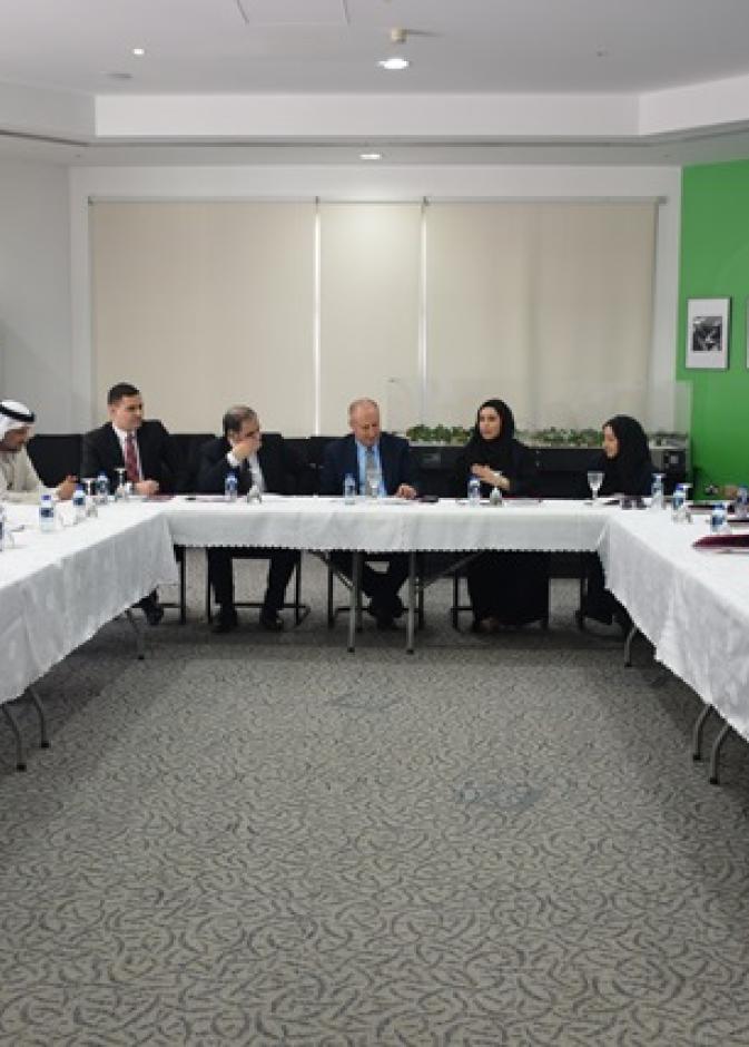 جانب من زيارة الوفد الأردني لمؤسسة دبي لرعاية النساء والأطفال