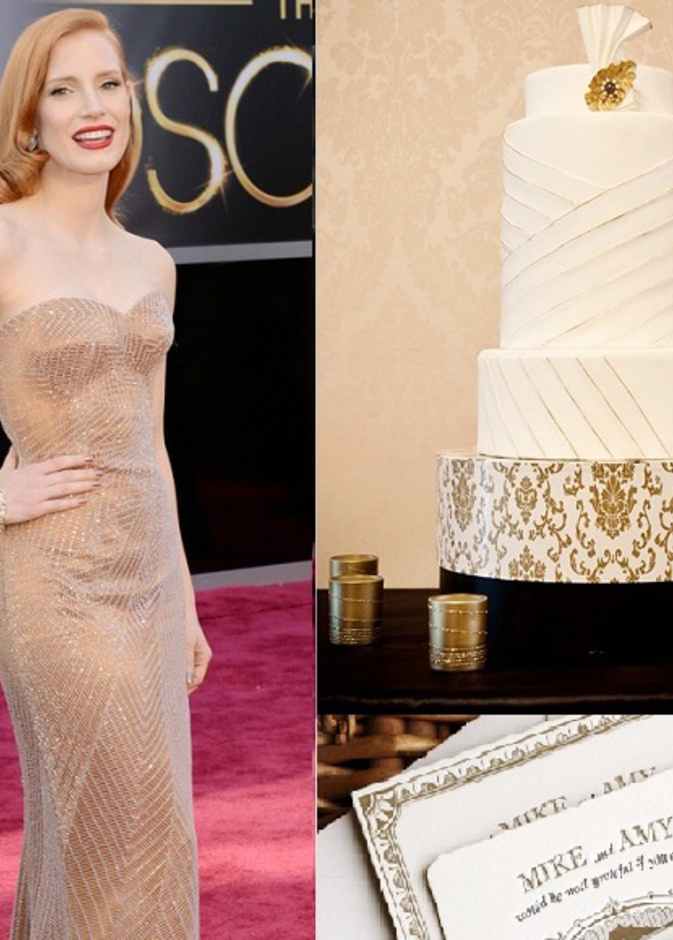 اللون العاجي والأبيض والفضي لديكور الزفاف 