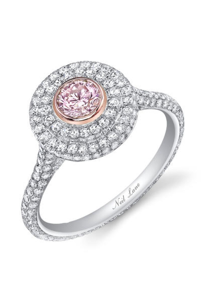 خاتم دائري من الذهب الوردي والالماس من Neil Lane