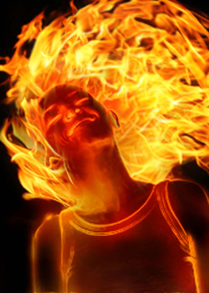 خليجي يحرق زوجته