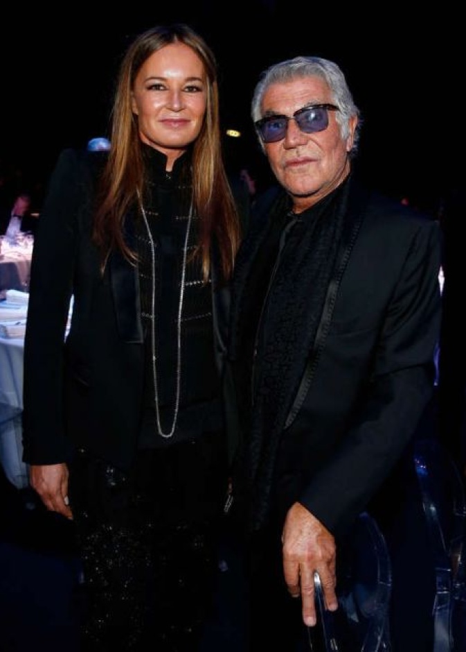 روبيرتو كافالي مع زوجته إيفا