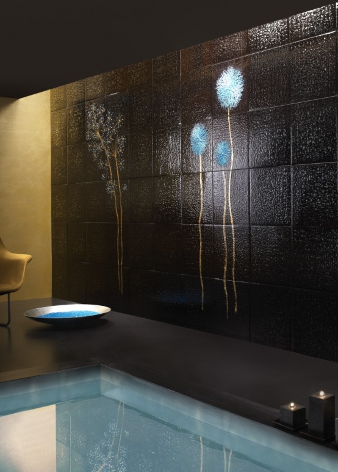  زجاج المورانو التي ترسم لوحة زخرفية أنيقة