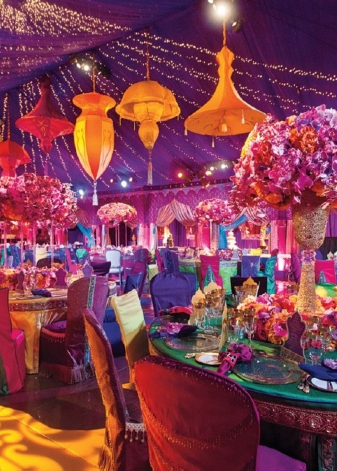  زفاف الألوان