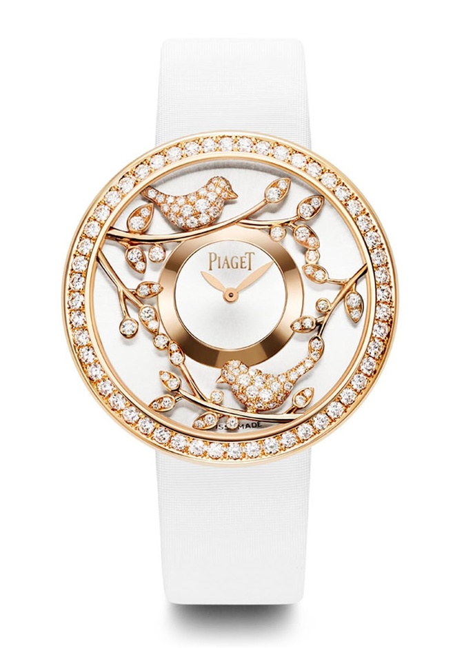 ساعة بياجيه بالطيور المغردة