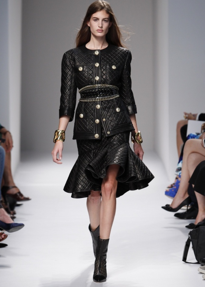 سترة جلدية من Balmain