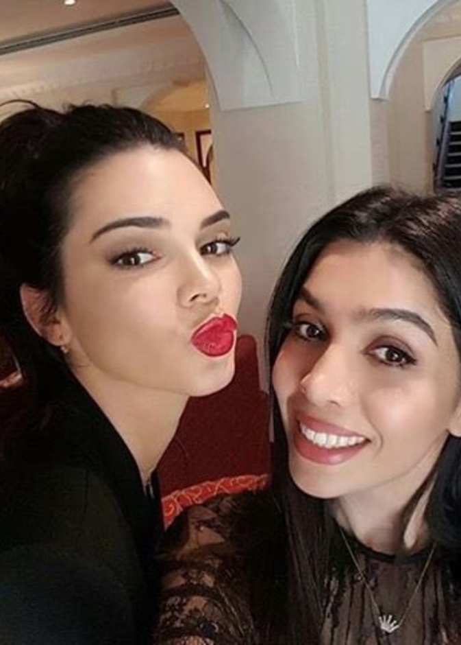 سميرة ألفت مع عارضة الأزياء كيندال جينر