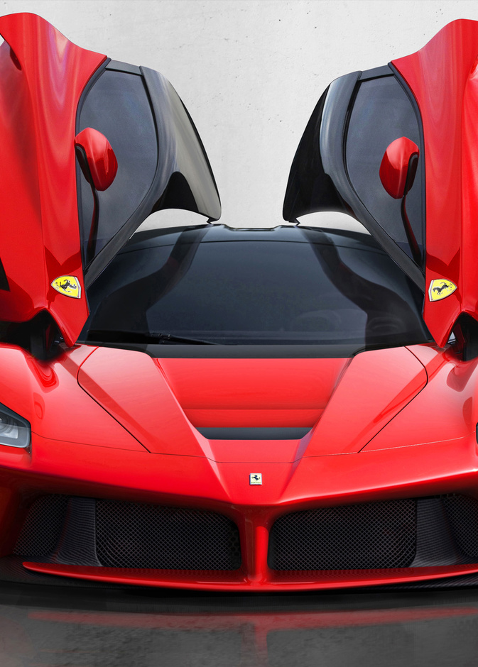 سياره فيراري حمراء