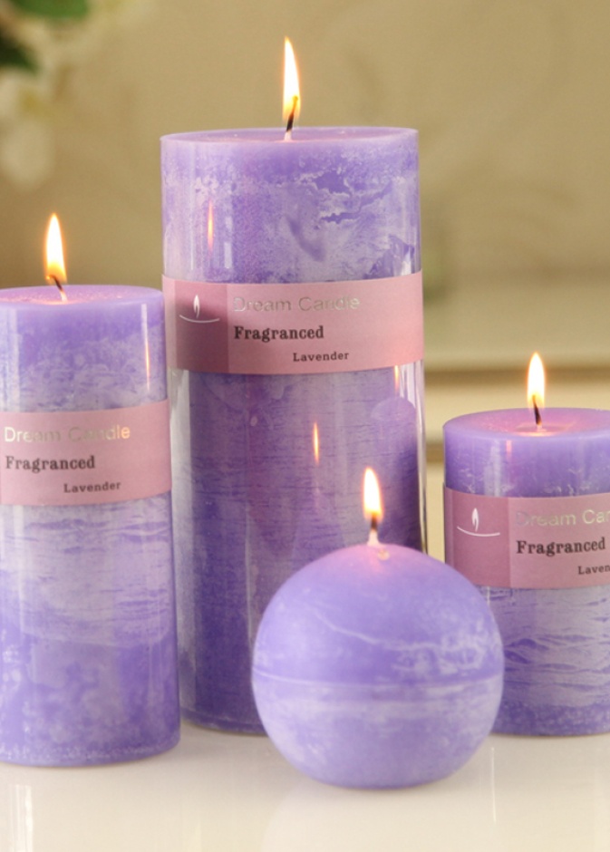 شموع لادخانية معطرة للزفاف