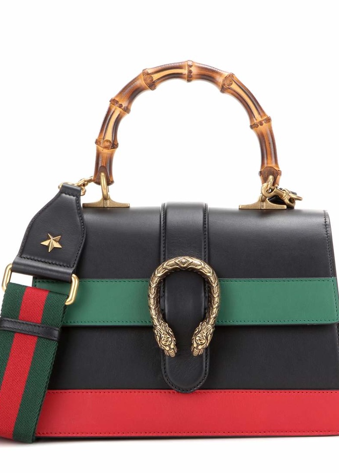 شنطة ملونة مع خطوط عريضة من قوتشي Gucci