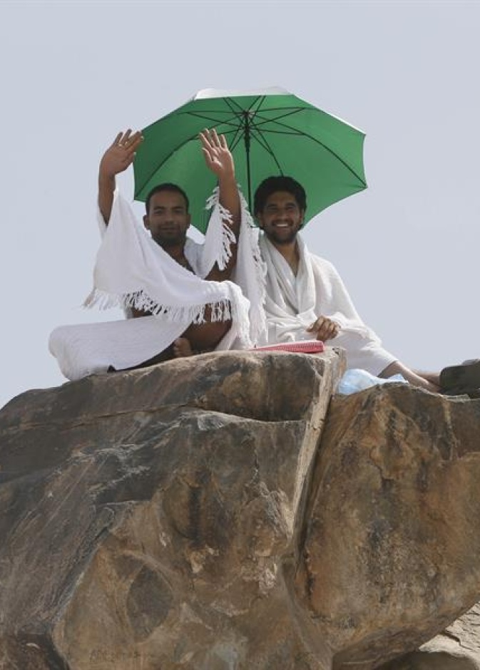  صورة لحجاج في عرفة