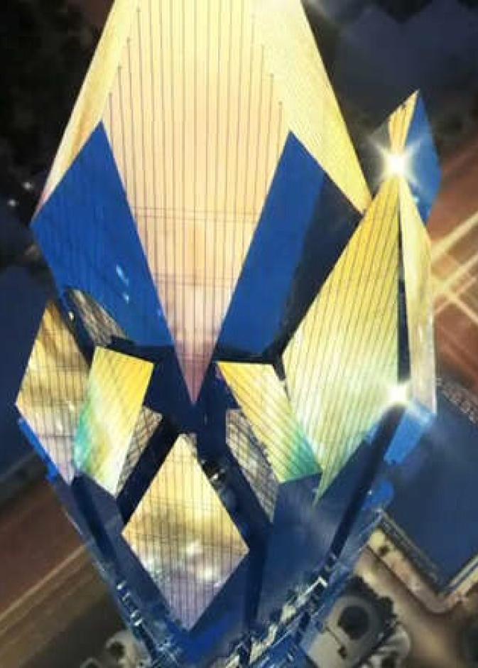 الكريستال والضوء مكونات برج الرياض المستقبلي