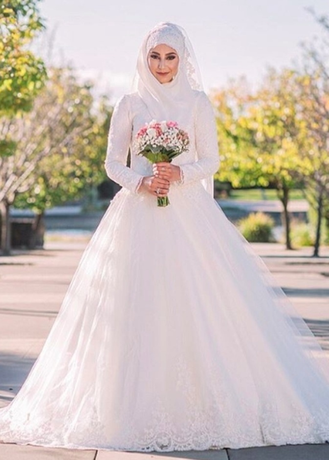 طرحة العروس المحجبة  